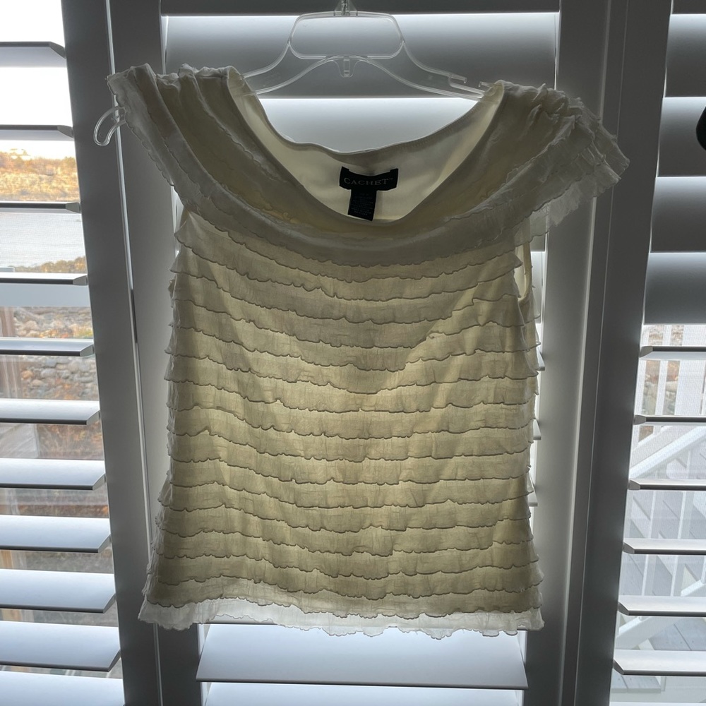 Winter white top